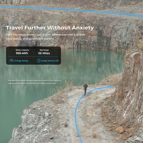 Ausom L2 Max E-Scooter, 2*1000W Motor, 48V 20,8Ah Ausom L2 Max E-Scooter, 2*1000W Motor, 48V 20,8Ah